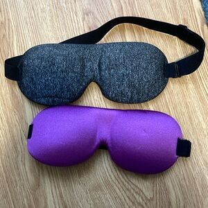Brand New Sleep Masks Satin Black and Purple